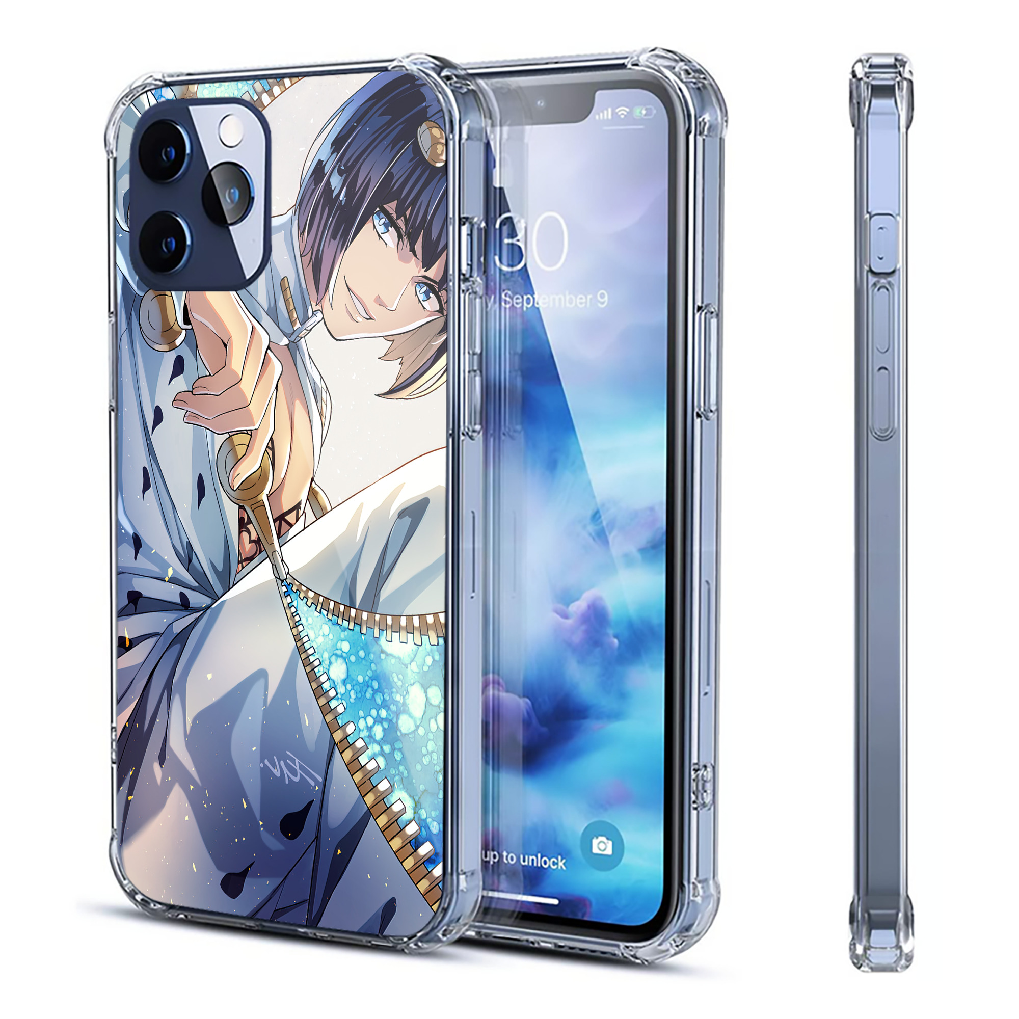 （画像用） ジョジョの奇妙な冒険 JoJo's Bizarre Adventure 【iPhone 12シリーズ対応】透明スマホケース（クリアソフトケース）